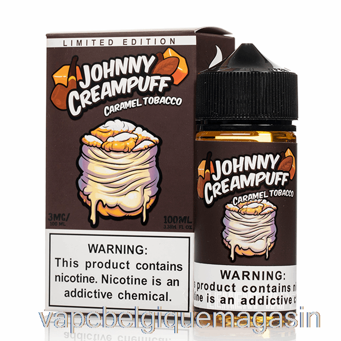 Vape Jetable Caramel Tabac - Johnny Creampuff - 100ml 6mg